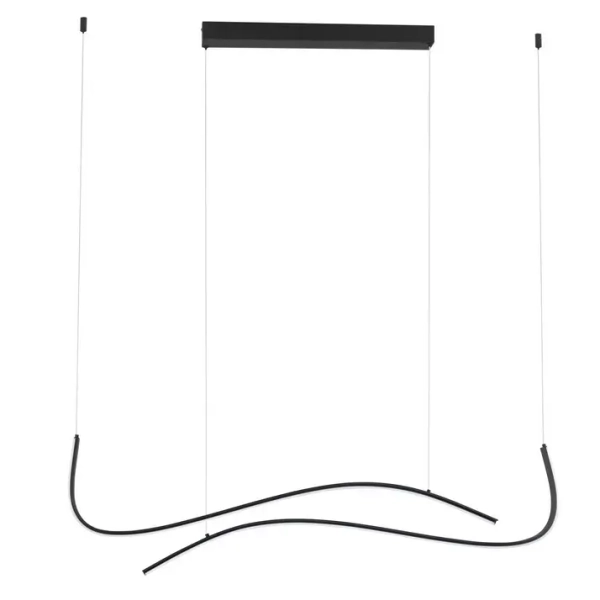 Wisząca lampa ze zmienną barwą CIRVELA LE45486 LED 27W 2700-4000K czarna