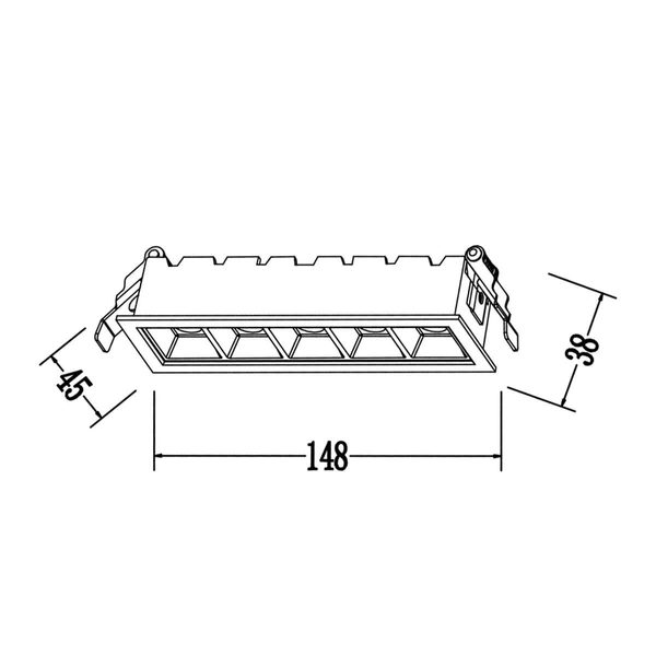 Ruchome oczko podtynkowe Plus LP-1506/1RS BK LED 3-7W zmienna barwa czarna