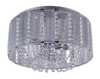 Lampa sufitowa Walla 15091D okrągła glamour crystal chrom