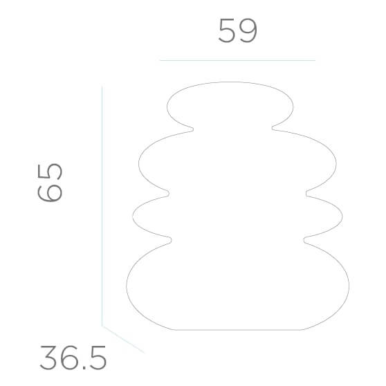 Lampka stojąca Balans Cable LUMBS070OFNW LED 9W 6000K IP65 kamienie biała