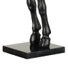 Lampa stojąca dekoracyjna HORSE MF-1237-350 czarna złota włókno szklane E27 koń do salonu