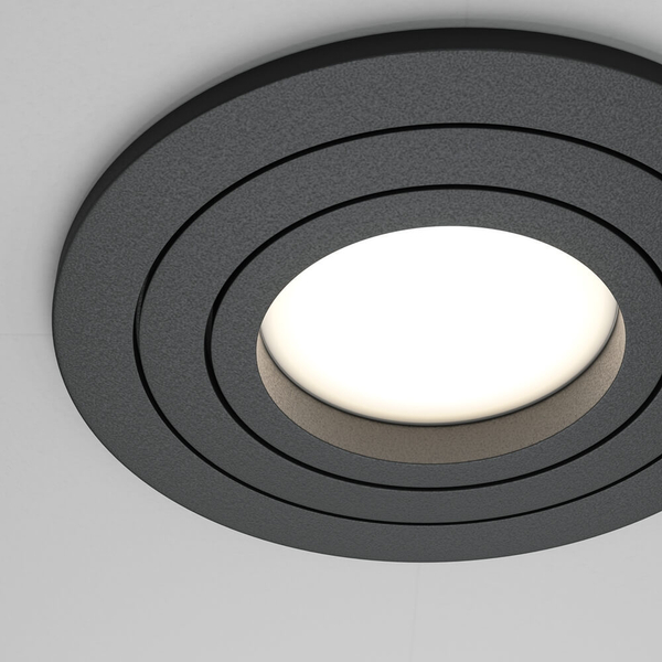 Sufitowa lampa wpuszczana Atom DL023-2-01B regulowana czarny