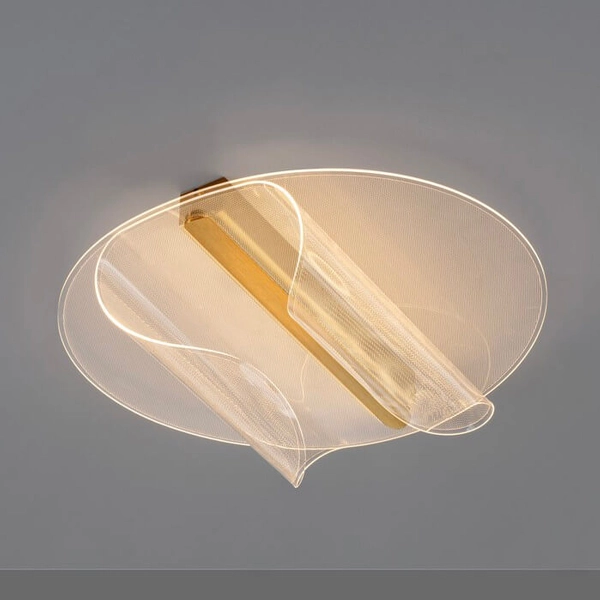 Dekoracyjna plafoniera HUARAL LE44438 LED 20W 3000K biała złota