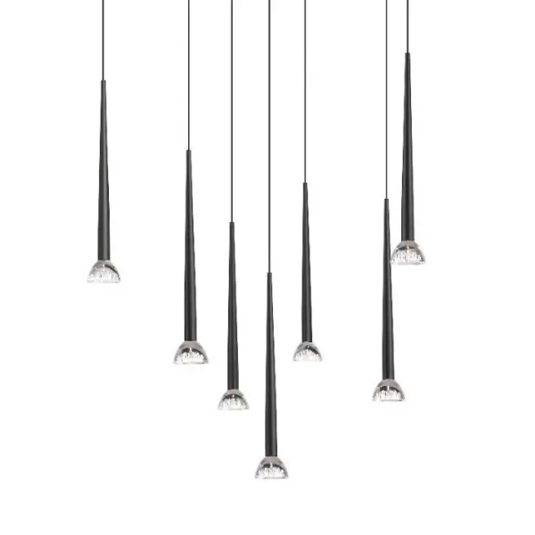 Sufitowa lampa zwisające sople BOSTON P0603-07C-P7B1 LED 1,5W czarna