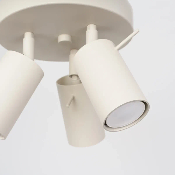 Potrójna lampa sufitowa RING SL.1497 regulowane tubki beżowe