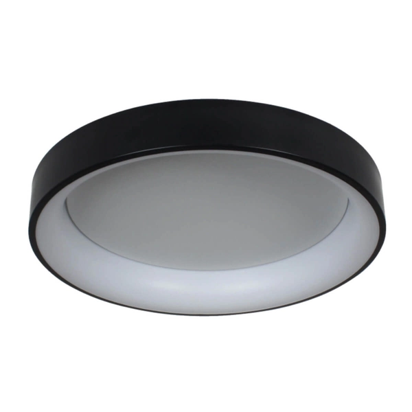 Okrągła LAMPA sufitowa GEORGIA LP-049/1C BK Light Prestige metalowa OPRAWA natynkowa LED 36W 3000K czarna