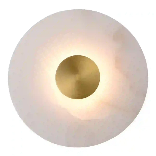 Okrągły naścienny kinkiet Dalinia WL0114 LED 8W 3000K złoty
