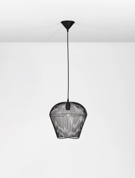 Wisząca lampa industrialna LE42929 do sypialni czarna