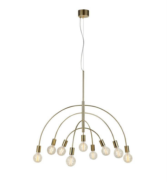 Nowoczesna lampa wisząca Lavello złota nad stół do jadalni