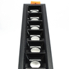 Podtynkowa lampa liniowa 589 Domeno LED 30W 4000K metalowa czarna