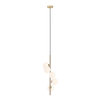 Szklana lampa wisząca Arcturus P0574-05E-F7AA Zumaline kule złoty biały