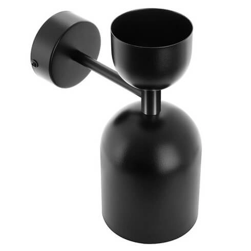 Naścienna lampa loftowa Supuru SUK12000 metalowa czarna