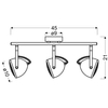 Regulowana LAMPA sufitowa PENT 93-68064 Candellux metalowa OPRAWA kinkiet reflektorki industrialne szare