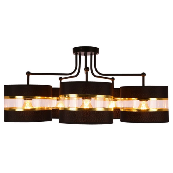 Sufitowa lampa nowoczesna Andy 35-06158 Candellux pająk czarny złoty