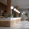 Zwisająca lampa do jadalni Esme 5671 minimalistyczna czarna biała
