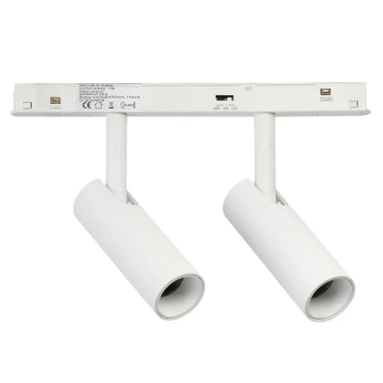 Dwufazowa lampa szynowa ALFA biała AZ6514 2x16W 2800-6500K