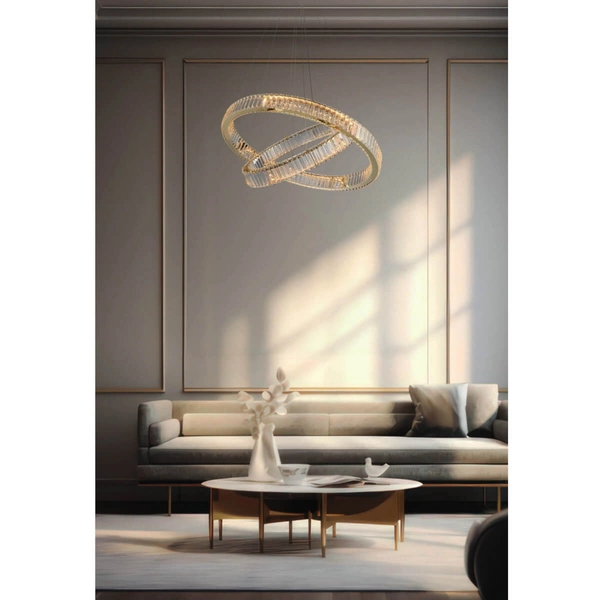 Lampa wisząca LED SPARK AZ5792 Azzardo 120W 3000K ściemnialna złota