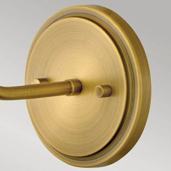 Lampa ścienna do jadalni Clarke HK-CLARKE1-DBR-OW z włącznikiem mosiądz