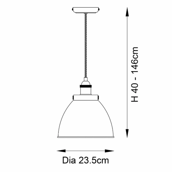 Lampa wisząca nad wyspę kuchenną Franklin 98745 Endon kopuła mosiądz