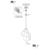 Skandynawska lampa wisząca Shella LP-1806/1P 40cm eko drewniana beżowa