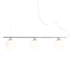 Srebrna lampa wisząca Beryl 1006E_4 Aldex szklane kule balls do jadalni
