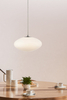 Lampa wisząca nad stół Locus 108437 Markslojd owalna szklana biała