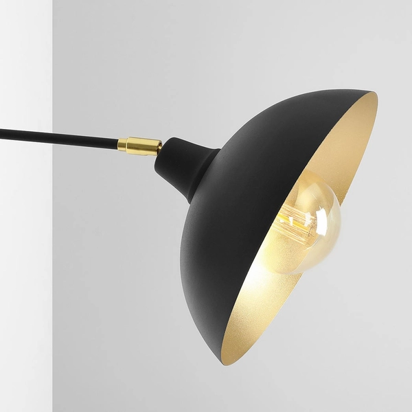 Industrialna lampa ścienna Espace 1036C1 metalowy kinkiet regulowany czarny