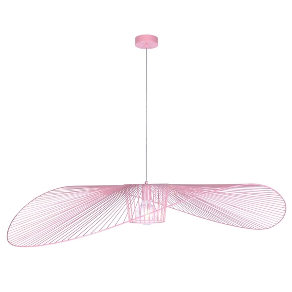 Wisząca LAMPA loft KP-21 RÓŻOWY Kaja druciany ZWIS nad łóżko