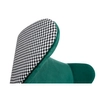 Tapicerowany fotel Hampton Velvet MSE011000304.P02V35 ciemnozielony pepitka