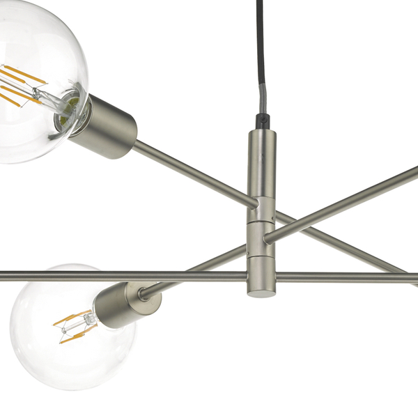Lampa wisząca do salonu Alana ALA0646 Dar Lighting metalowa chrom