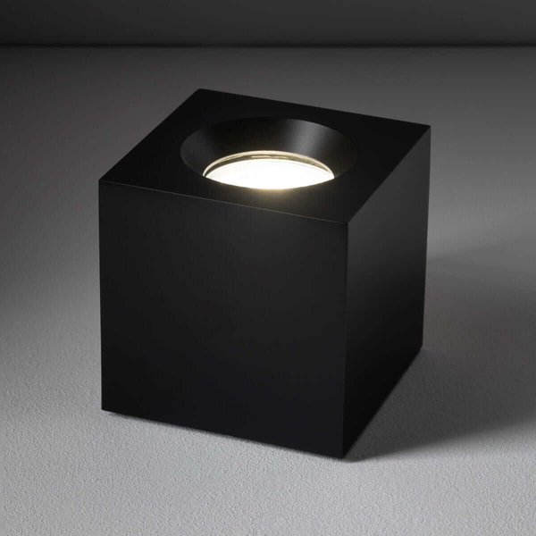 Punktowa sufitowa lampa Parana 10718 IP44 kwadrat łazienkowa czarna
