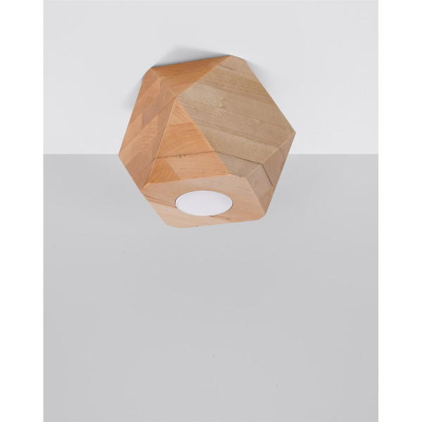 Drewniana lampa sufitowa SL.1009 ekologiczna do salonu