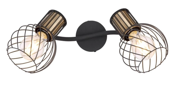 Lampa sufitowa Argusto 54013-2 industrial spoty czarne złote