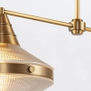 Podwójna wisząca lampa Willard QN-WILLARD-LP2-VBS-PG mosiądz