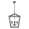 Łańcuchowa wisząca lampa Fionn FIO0422 metalowa vintage czarna