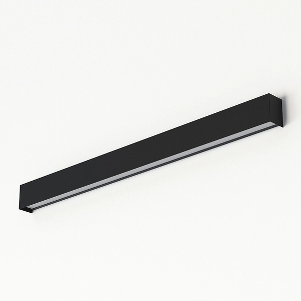 Metalowa listwa ścienna Straight Wall 7594 minimalistyczna czarna