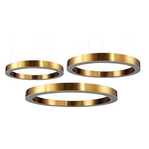 Pierścienie wiszące Circle ST-8848-40+60+60 brass Step LED 255W 3000K mosiądz