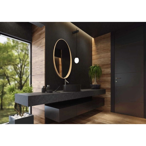 Kinkiet ścienny Ice Egg 8125 IP44 jajko metalowy szklany biały czarny