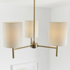 Lampa sufitowa do salonu BRIO-3AB Endon potrójna biała