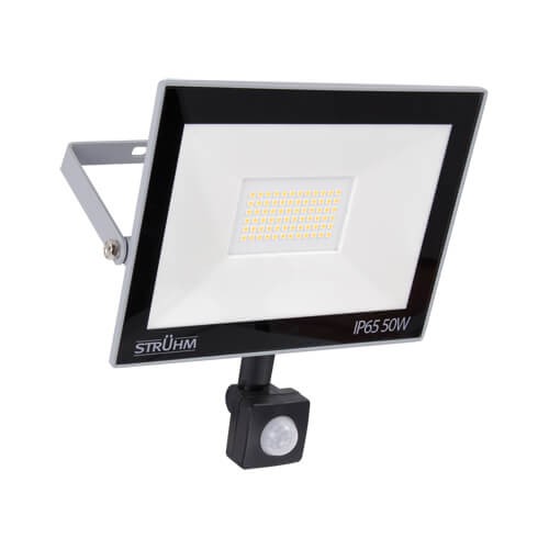 Elewacyjna LAMPA ścienna KROMA LED 50W 4500K 03607 Ideus reflektorowa OPRAWA zewnętrzna z czujnikiem ruchu outdoor IP44 szara