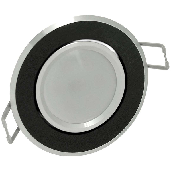 Podtynkowe LAMPY sufitowe SUN OLAL 305251 Polux zestaw 3 OPRAW okrągłych LED 10,5W 3000K do zabudowy czarne