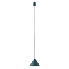 Zielona lampa wisząca Zenith 7998 trójkątny zwis salonowy metalowy