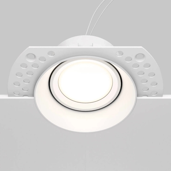 Podtynkowa lampa sufitowa Dot DL042-01-RD-W wpust biały