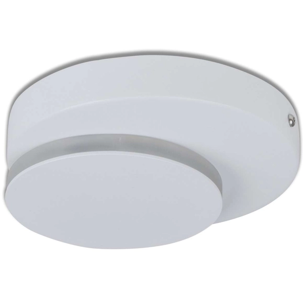 Ścienna LAMPA kinkiet DALLAS 1352923 Nave okrągła OPRAWA metalowa LED 6W 3000K plafon sufitowy biały