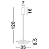 Wisząca lampa nad wyspę VITICHI LE44734 LED 31W 3000K biała