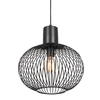 Zwis lampa salonowa GILA 365790132 Trio koszyk kula loft czarny