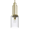 Zwisowa lampa QN-KIMROSE-MP-BNB klosz tuba mosiądz