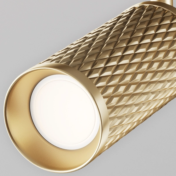 Lampa do szyn 1-fazowych do kuchni Focus TR011-1-GU10-G sopel złota