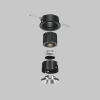 Antyodblaskowy filtr do lamp Wise HoneyComb ⌀26mm HoneyComb-D26 czarny