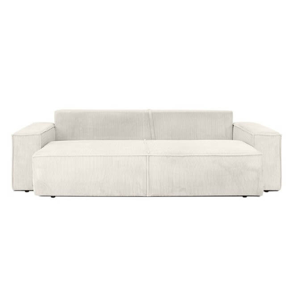 Sofa do salonu rozkładana Pllow KH1501100207 King Home sztruks wygoda jasny beżowy